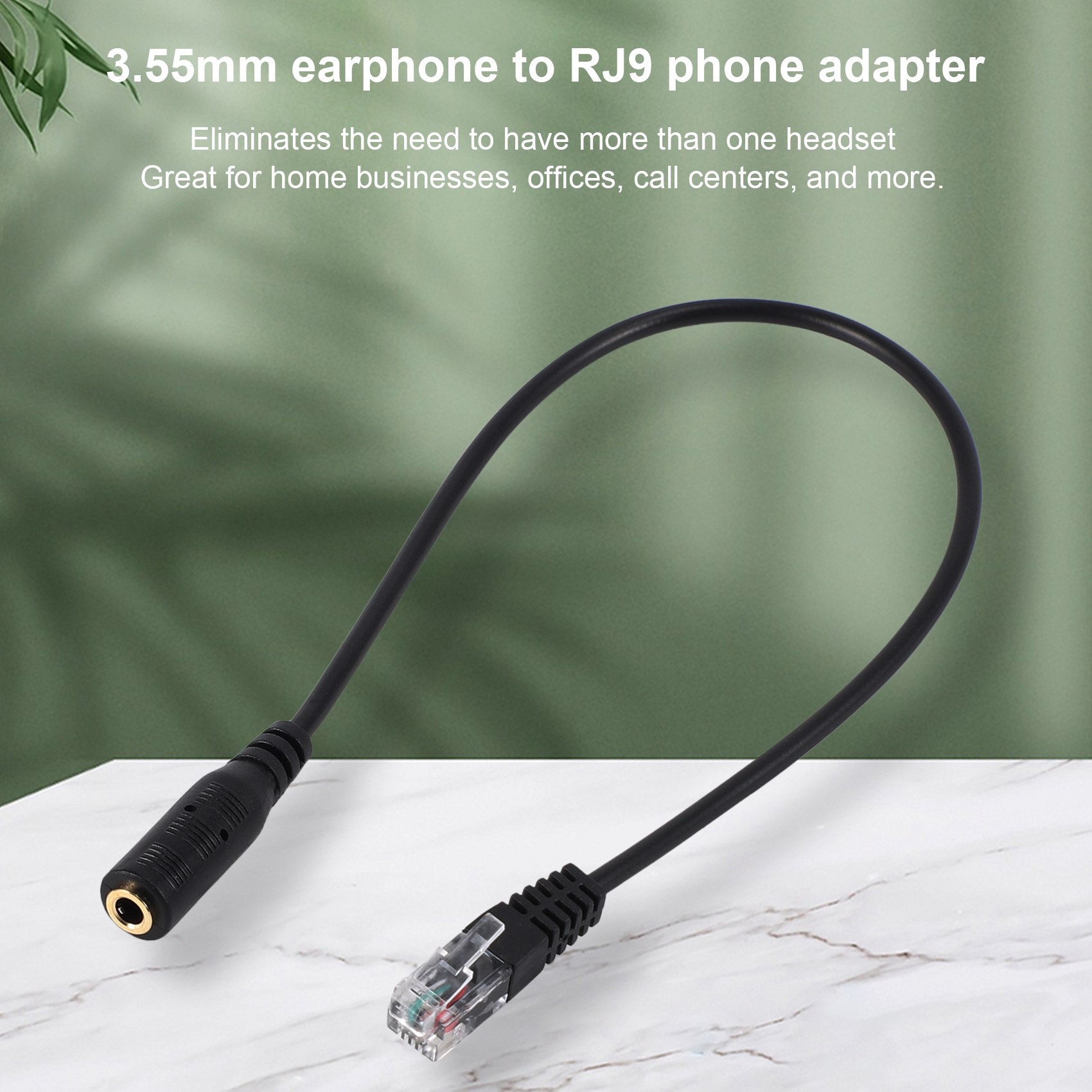Dec.-3.5mm Plug Jack to RJ9 fo - Telephone Headset Office review and price